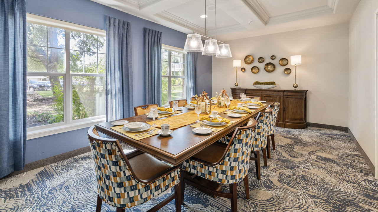 The private dining room at Willow Creek