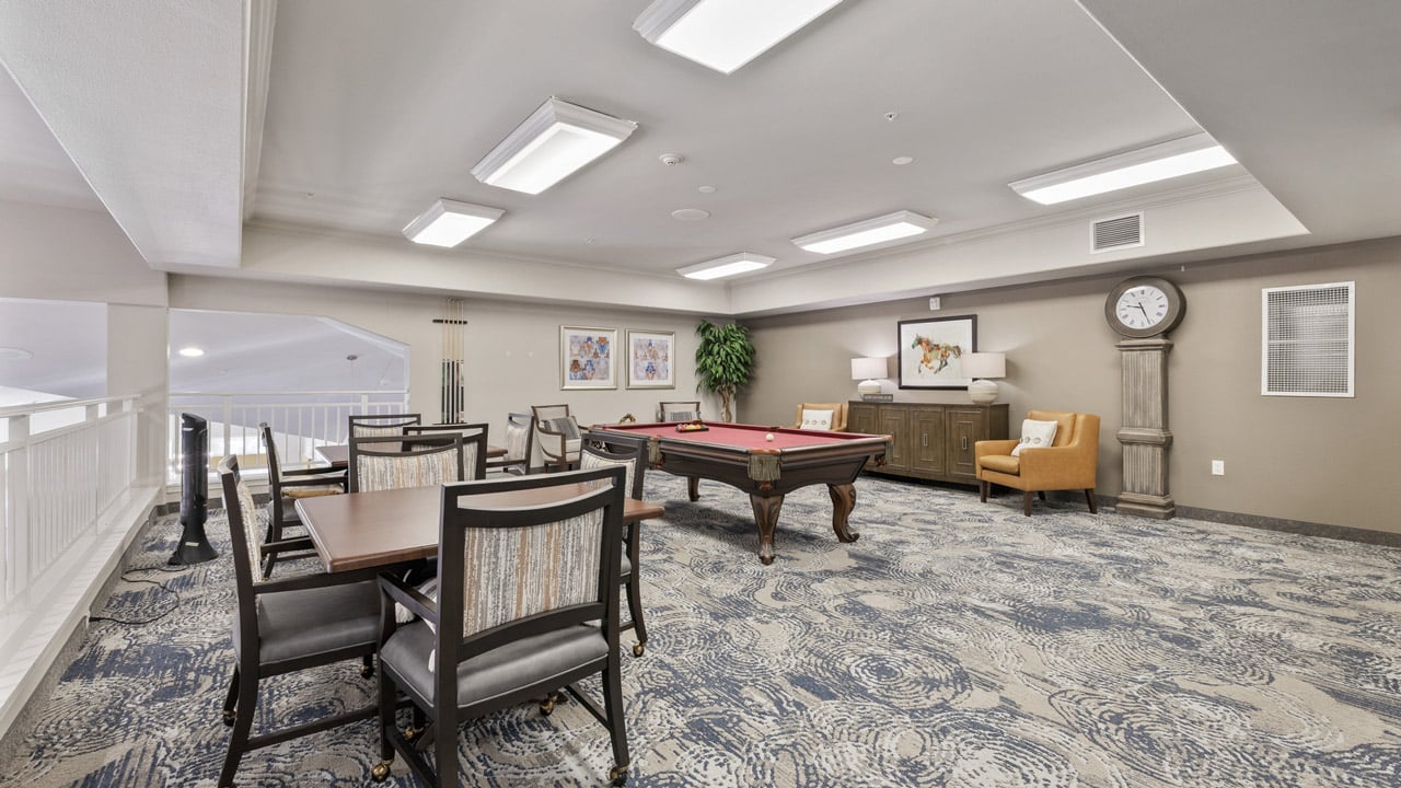 The game room at Willow Creek